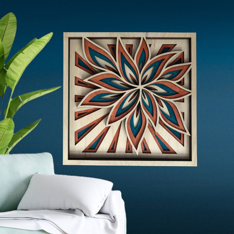 Vibrant Flower Mandala
