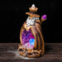 Spellbinding Cauldron: Halloween Wizard Incense Burner