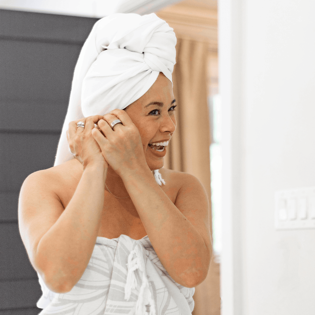 Softest Turkish Towel Single Set: White | Quick-Dry Hand & Body