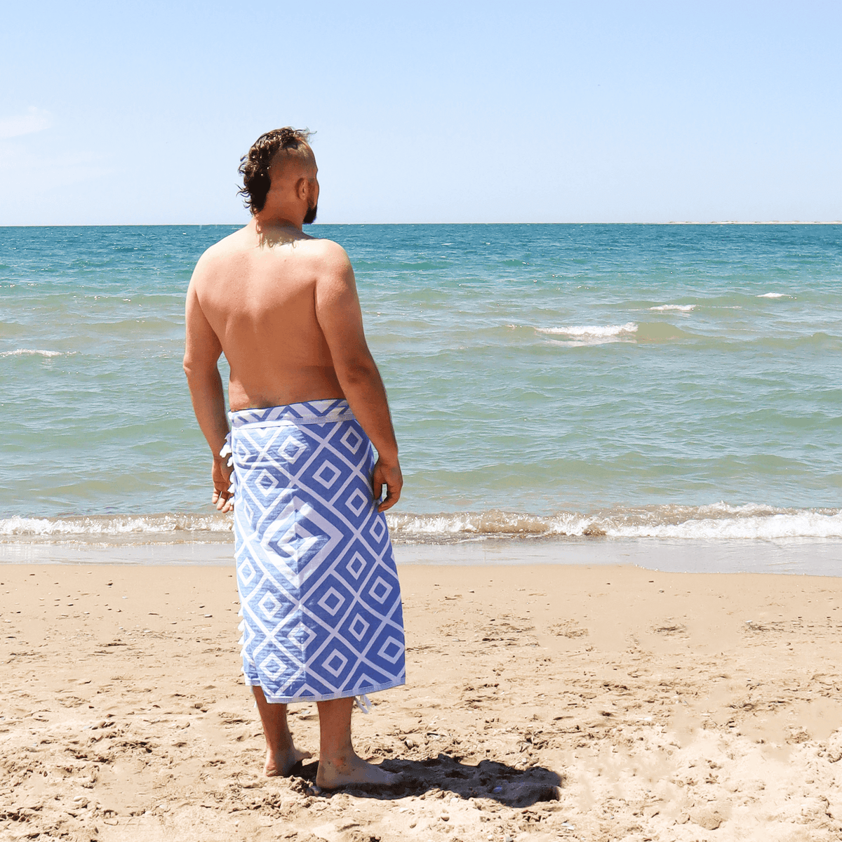 Blue & White Luxury Turkish Towel | Spa-Quality Body Towel