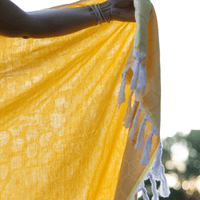 Yellow + Orange Turkish Body Towel | Vibrant & Versatile