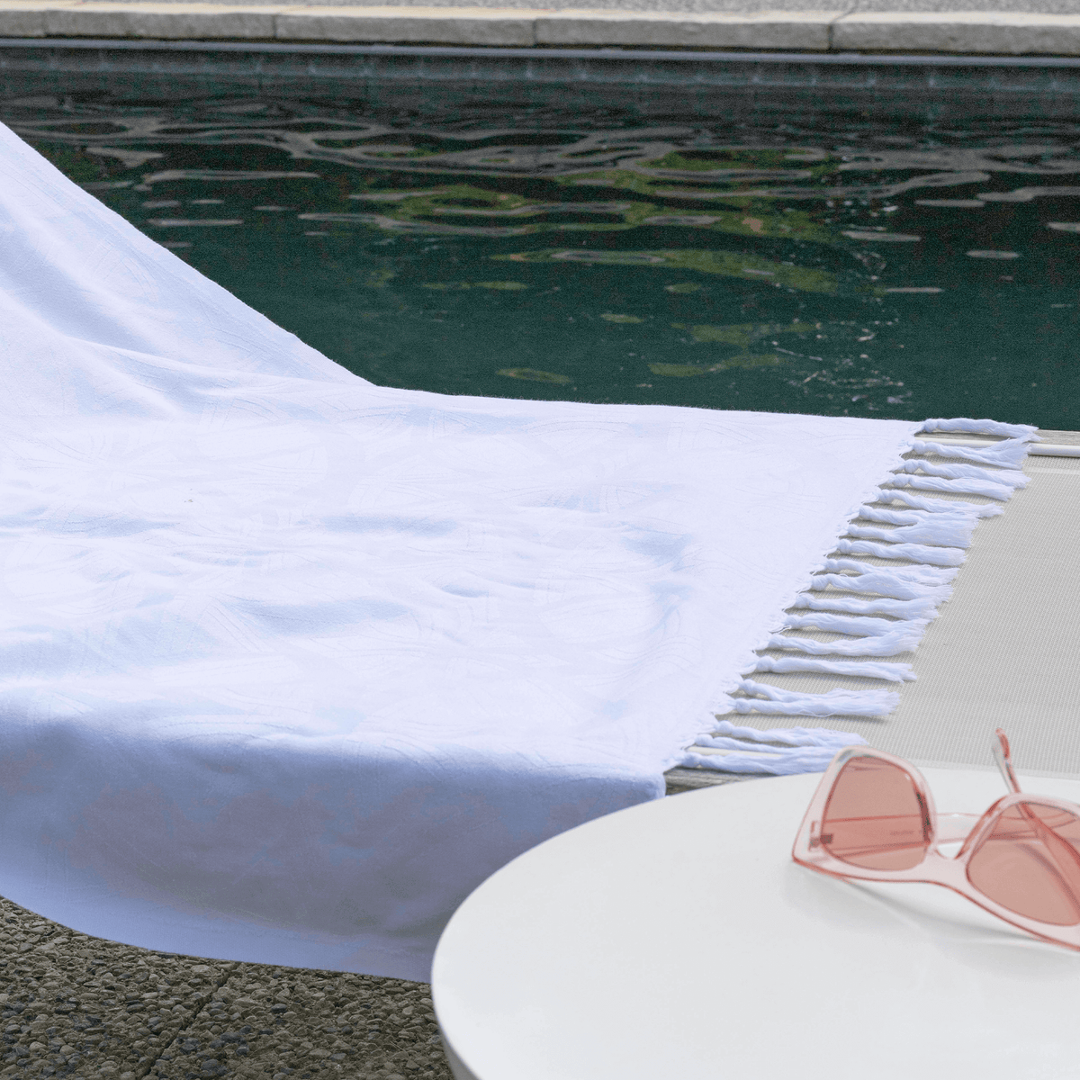 Luxe White Turkish Body Towel | Tight Weave, Soft & Durable | Absorbent & Quick-Dry