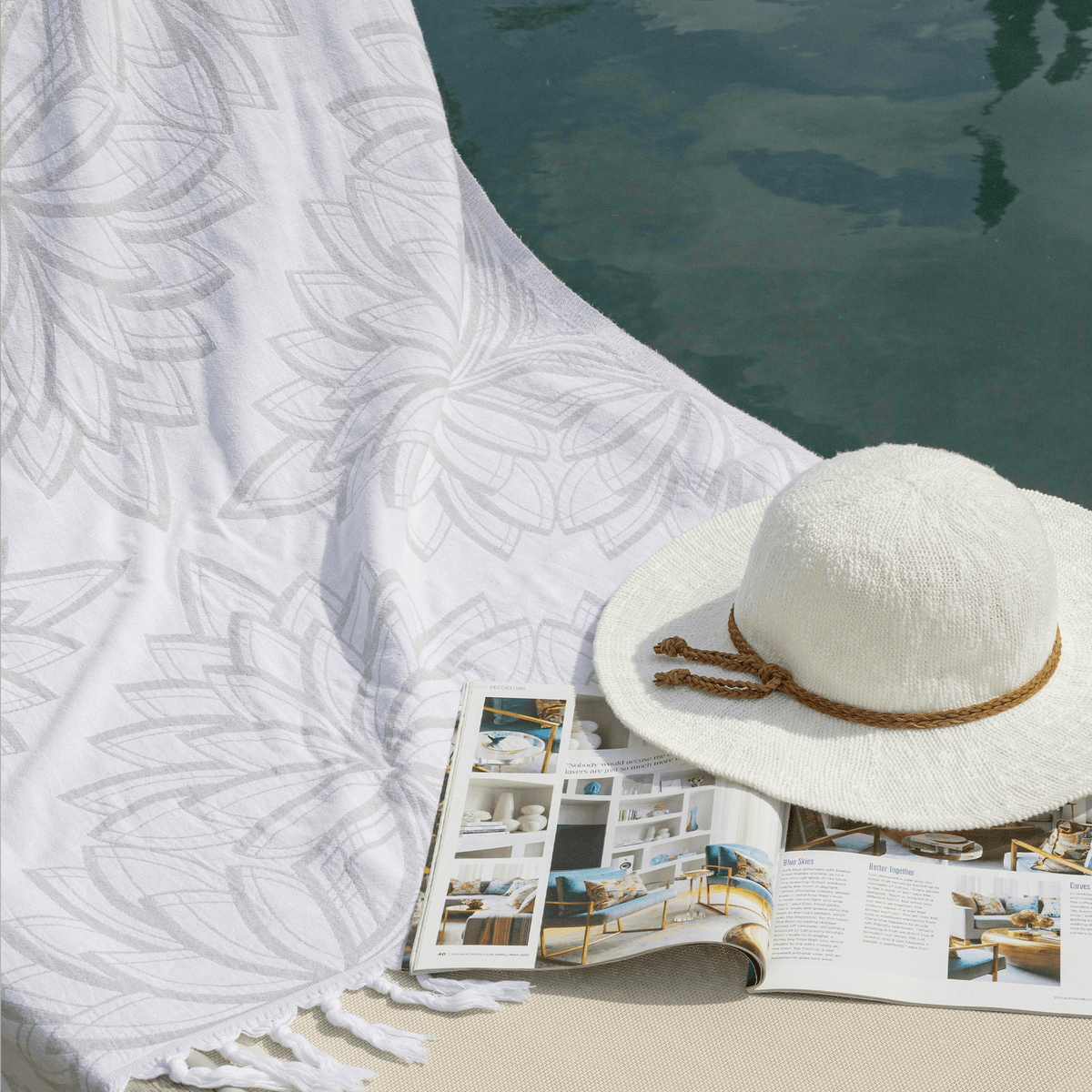 Wrap Yourself in Luxury – Grey & White Turkish Towel Set