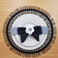 Charlo's Set of 2 Black Sustainable Brazilian Jute Liz Round Placemats Sousplat 16" dia-1