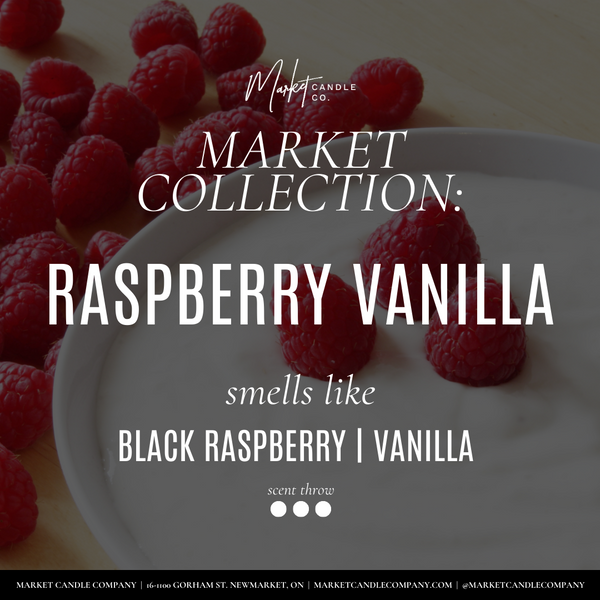 RASPBERRY VANILLA SOY WAX CANDLE