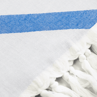 Chic Travel Towels: Blue & White Turkish Set | Absorbent & Lightweight | Hand & Body