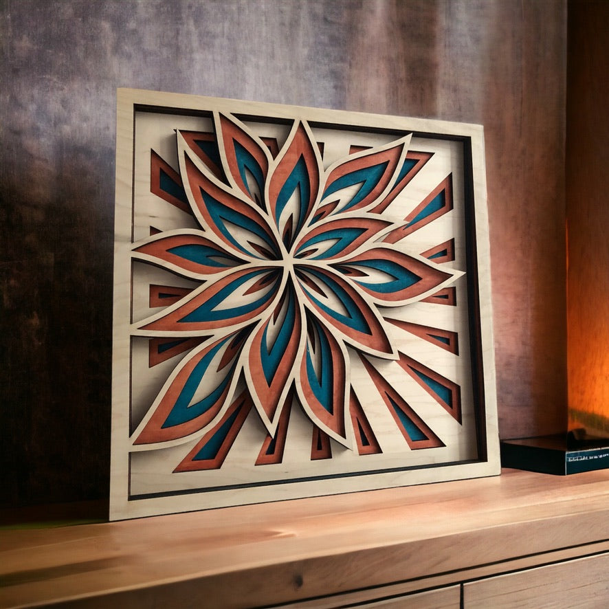 Vibrant Flower Mandala