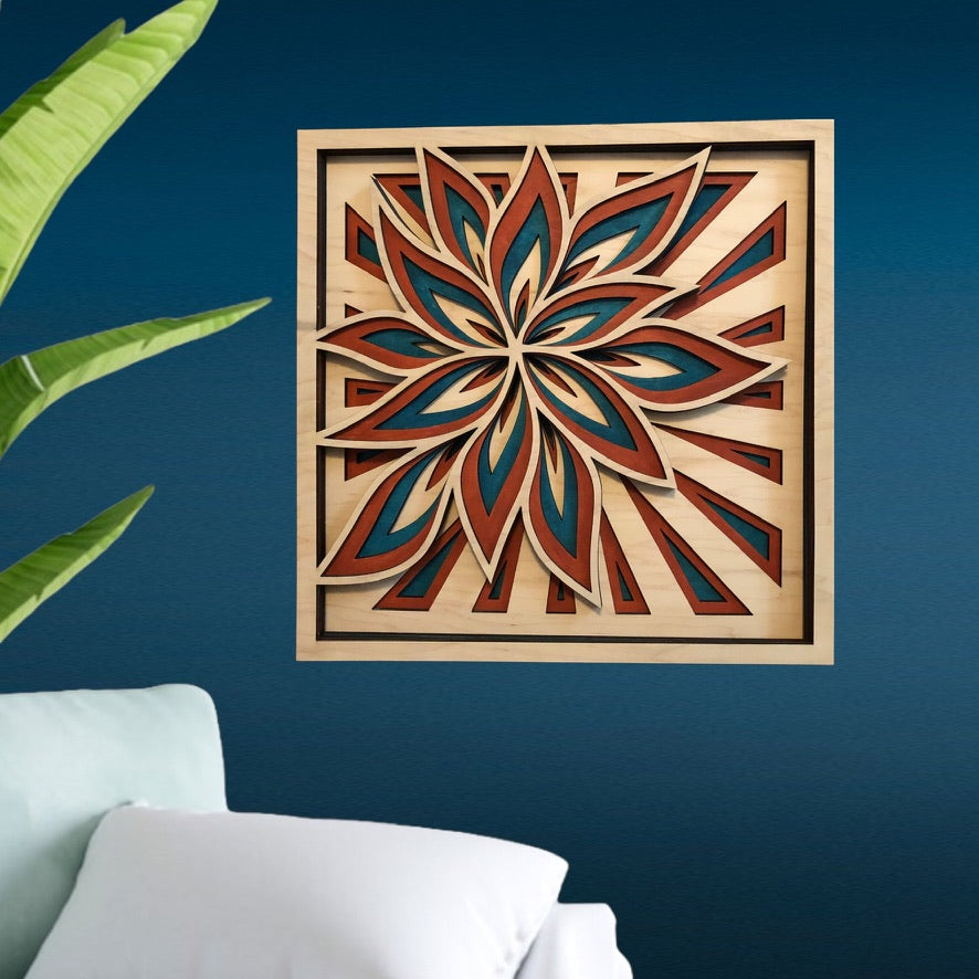 Vibrant Flower Mandala