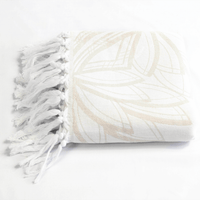 Oat + White Turkish Body Towel | Neutral Luxury | Quick-Dry & Multi-Use