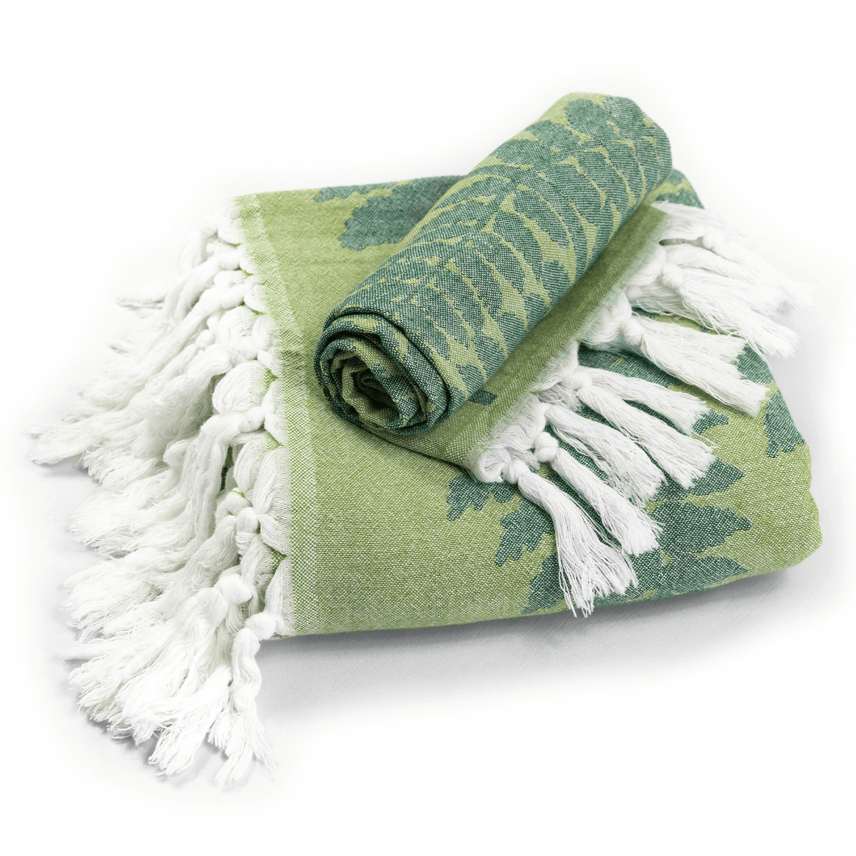 Softest Turkish Towel Single Set: Green | Quick-Dry Hand & Body