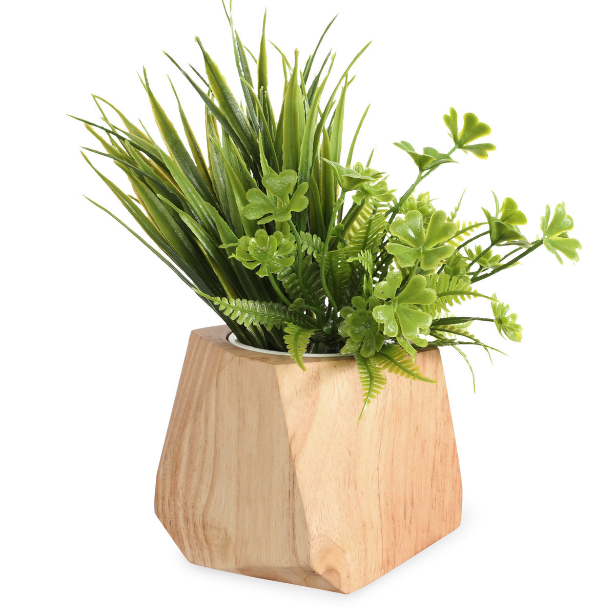 Modern Minimalist: Wooden Flowerpot