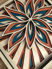 Vibrant Flower Mandala