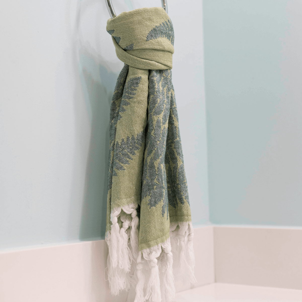 Luxe Green Turkish Hand Towel | Tight Weave, Soft & Durable