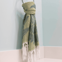 Softest Turkish Towel Single Set: Green | Quick-Dry Hand & Body