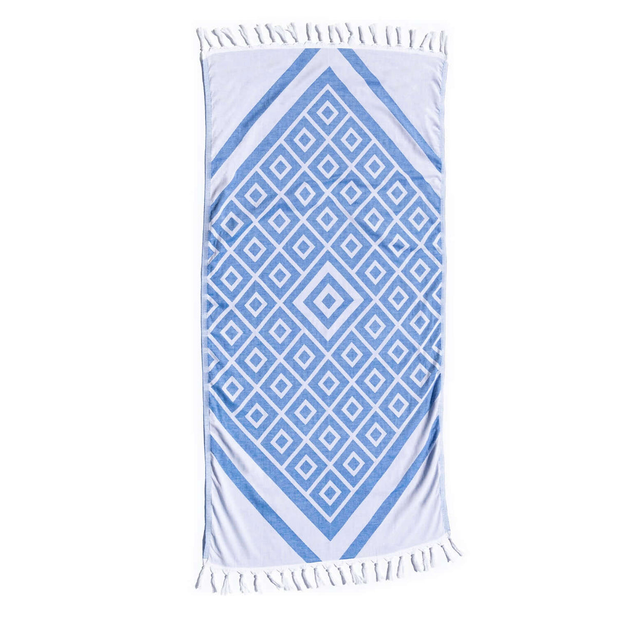 Blue & White Luxury Turkish Towel | Spa-Quality Body Towel