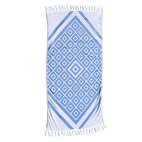 Blue & White Luxury Turkish Towel | Spa-Quality Body Towel