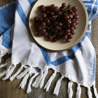 Wrap Yourself in Luxury – Blue & White Turkish Hand Towel