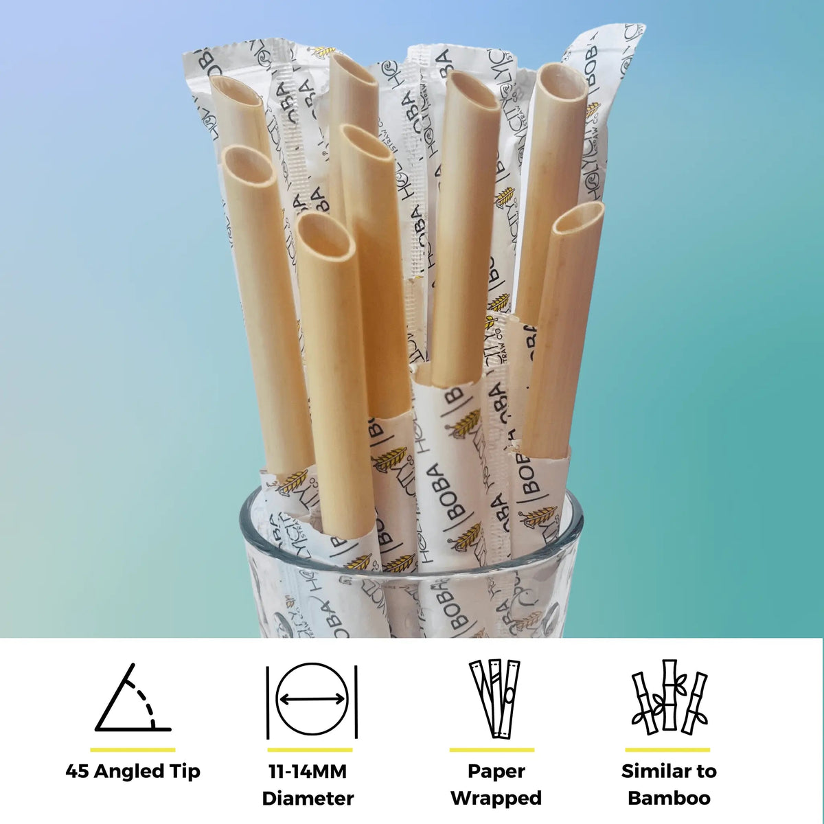 7.9" Wrapped Boba Reed Straws-1