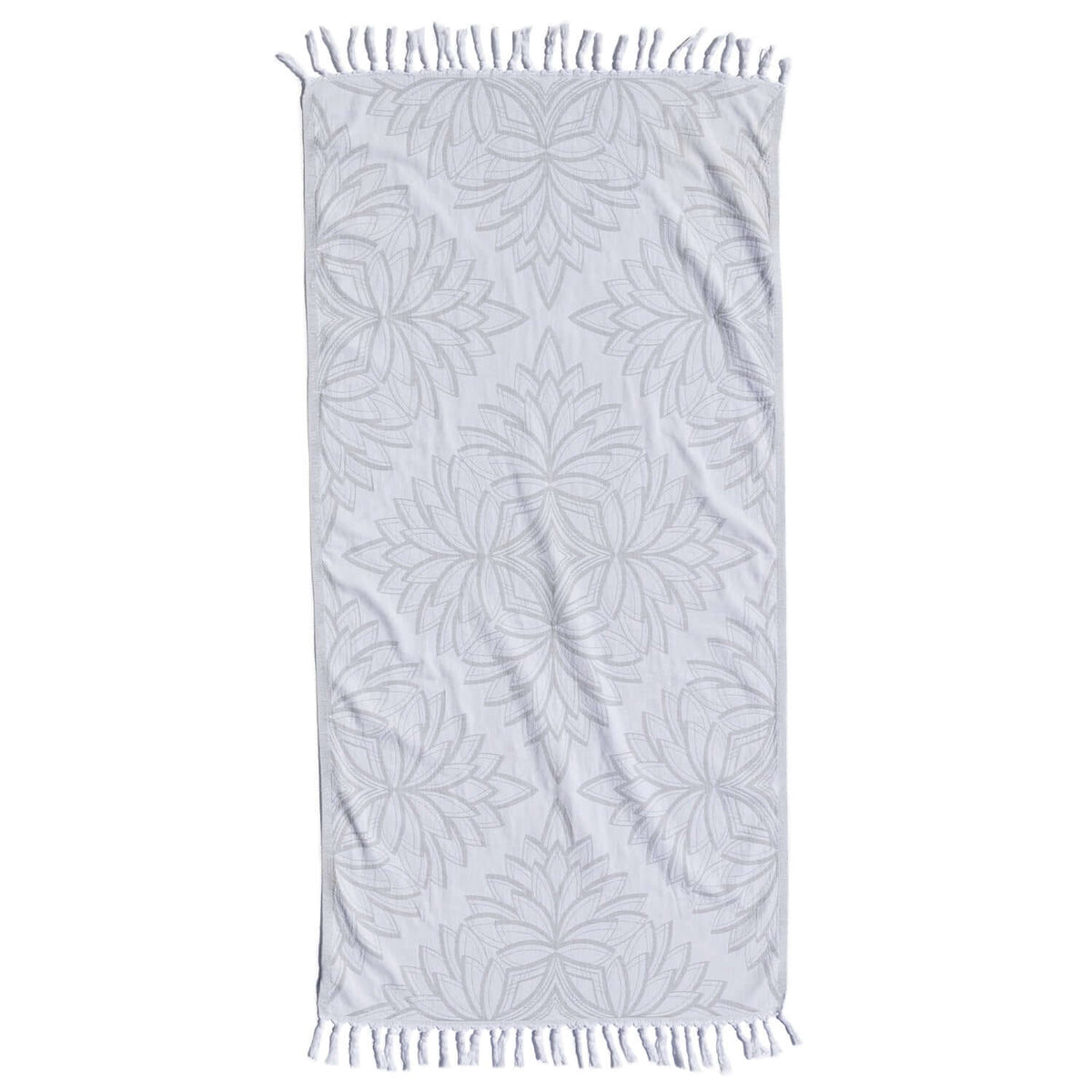 Premium Grey & White Turkish Body Towel | Soft, Durable & Fast-Dry