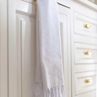 Canadian-Designed Turkish Hand Towel | White | Spa-Soft, Quick-Dry