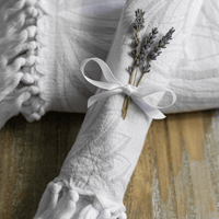 Luxe Grey & White Turkish Hand Towel