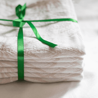 Canadian-Designed Oat + White Turkish Hand Towel | Spa-Soft, Quick-Dry