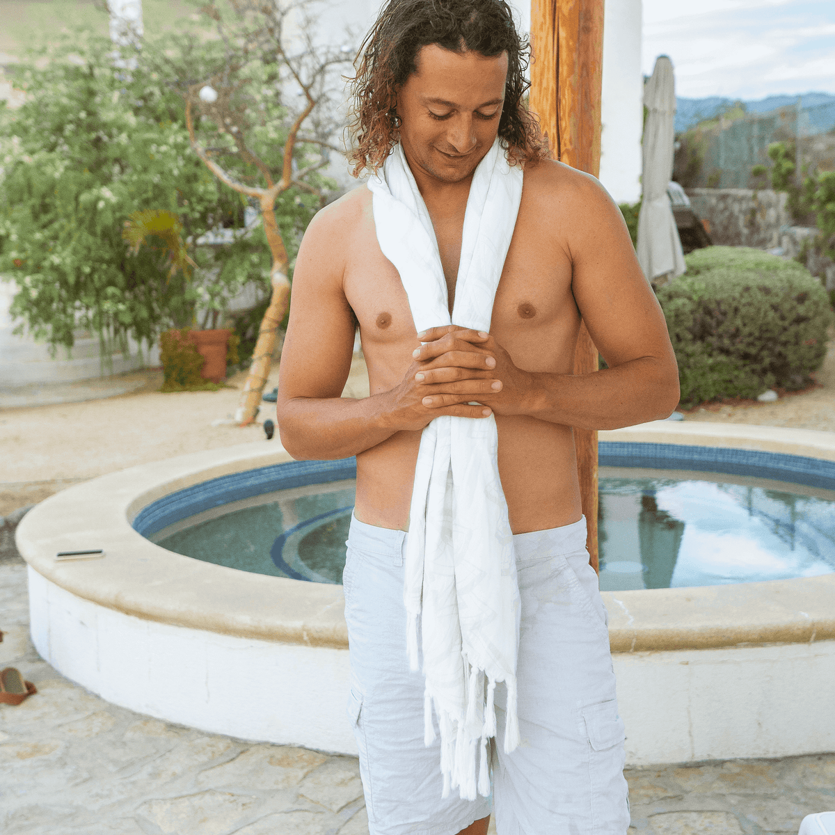 Luxe White Turkish Body Towel | Tight Weave, Soft & Durable | Absorbent & Quick-Dry