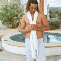 Softest Turkish Towel Single Set: White | Quick-Dry Hand & Body