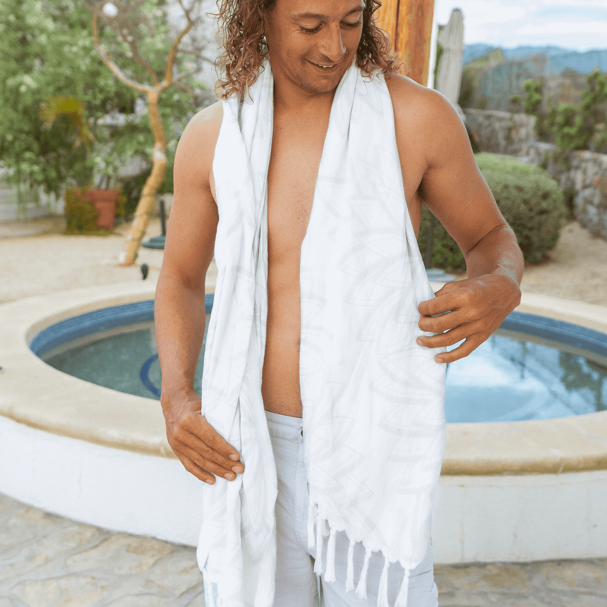 Wrap Yourself in Luxury – Grey & White Turkish Towel Set