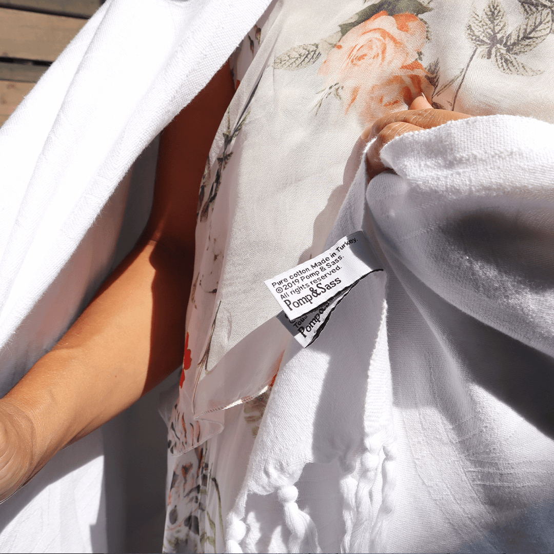 Luxe White Turkish Body Towel | Tight Weave, Soft & Durable | Absorbent & Quick-Dry