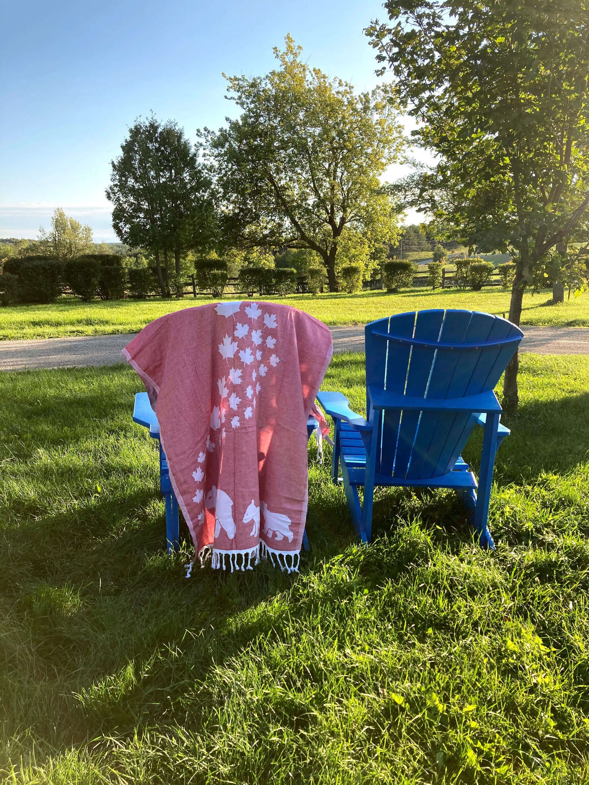 Premium Canadian Red & White Turkish Body Towel | Soft, Durable & Fast-Dry