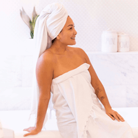 Softest Turkish Towel Single Set: White | Quick-Dry Hand & Body