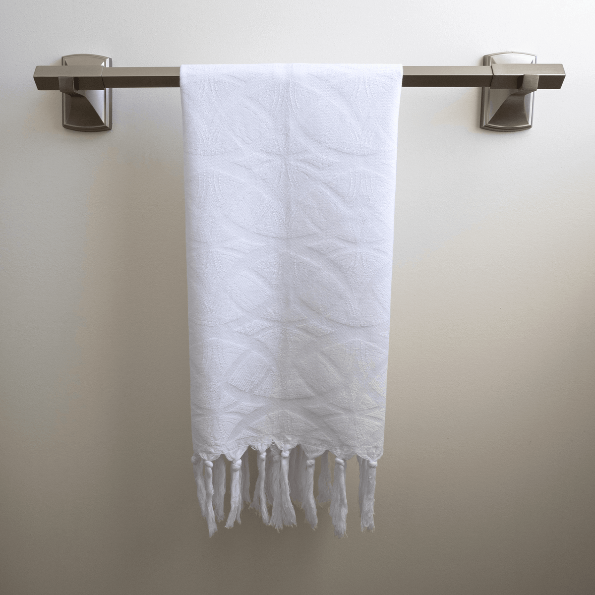 Canadian-Designed Turkish Hand Towel | White | Spa-Soft, Quick-Dry