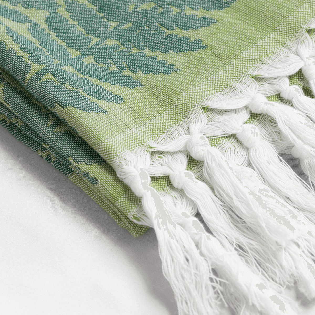 Luxe Green Turkish Hand Towel | Tight Weave, Soft & Durable