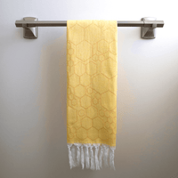 Canadian-Designed Turkish Hand Towel | Yellow & Orange | Spa-Soft, Quick-Dry