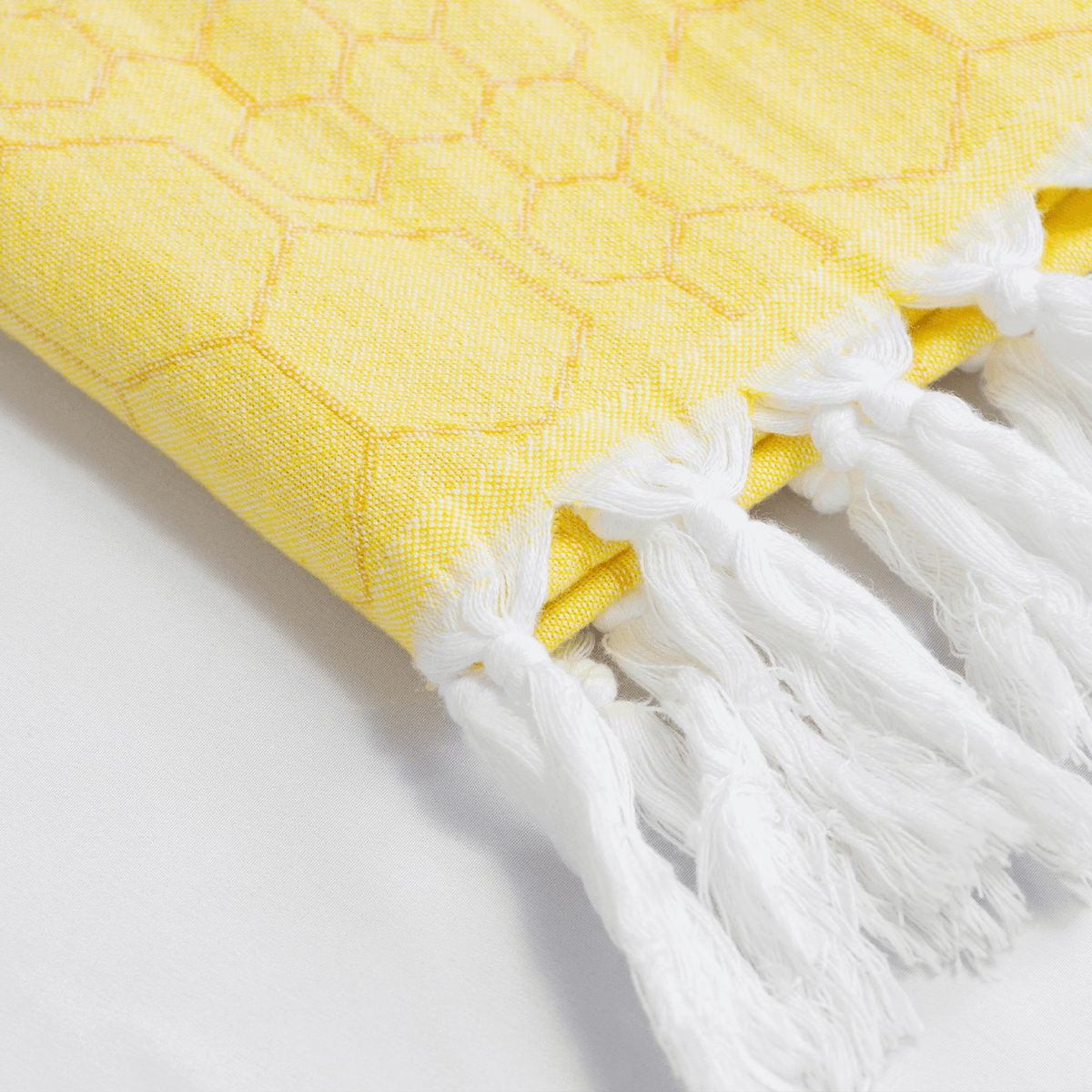 Canadian-Designed Turkish Hand Towel | Yellow & Orange | Spa-Soft, Quick-Dry