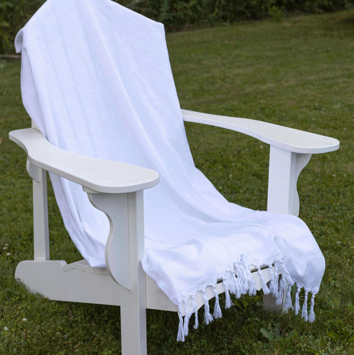 Luxe White Turkish Body Towel | Tight Weave, Soft & Durable | Absorbent & Quick-Dry