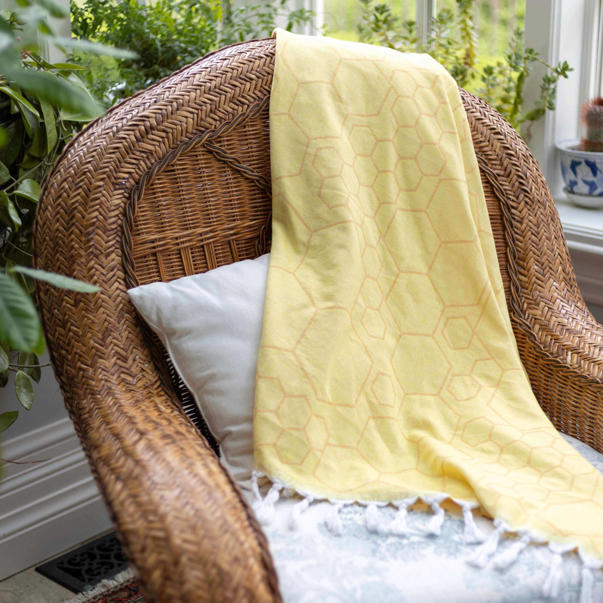 Yellow + Orange Turkish Body Towel | Vibrant & Versatile