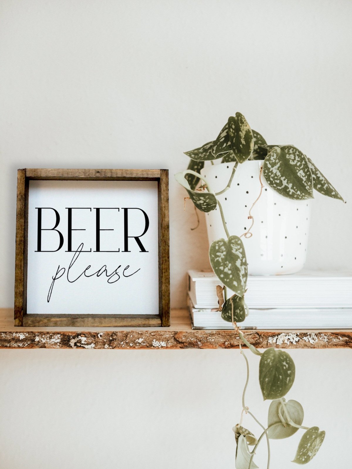 Beer Please Mini Wood Sign