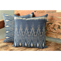 Indigo Ikat Pillow Cover-1