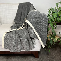 Graphite Dot Reversible Alpaca Throw-1