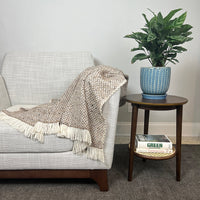 Chunky Camel Weave Alpaca Throw-2