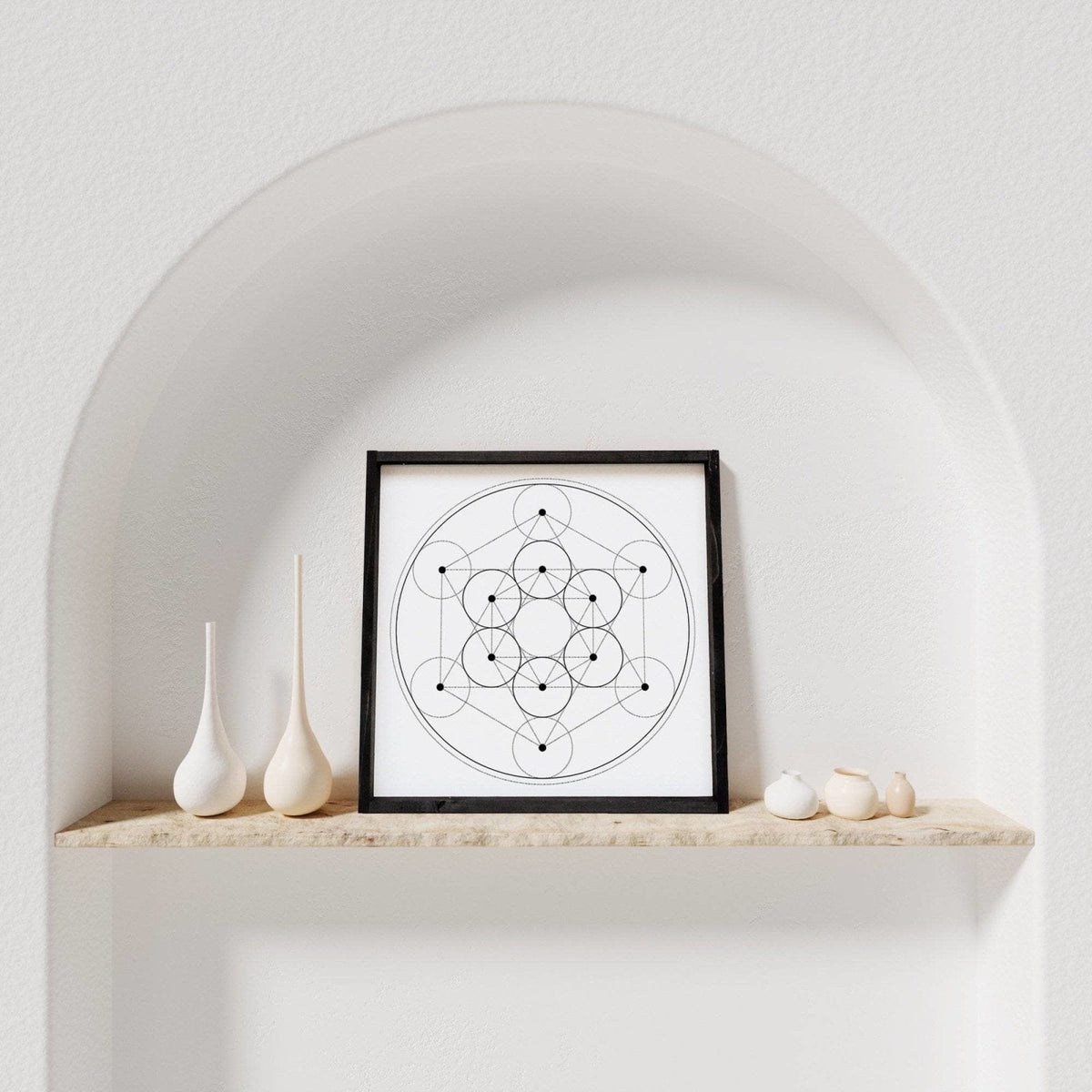 Crystal Grid Wood Sign