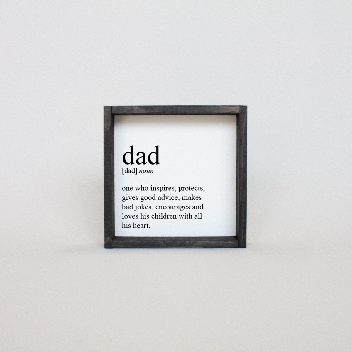 Dad Definition Wood Sign