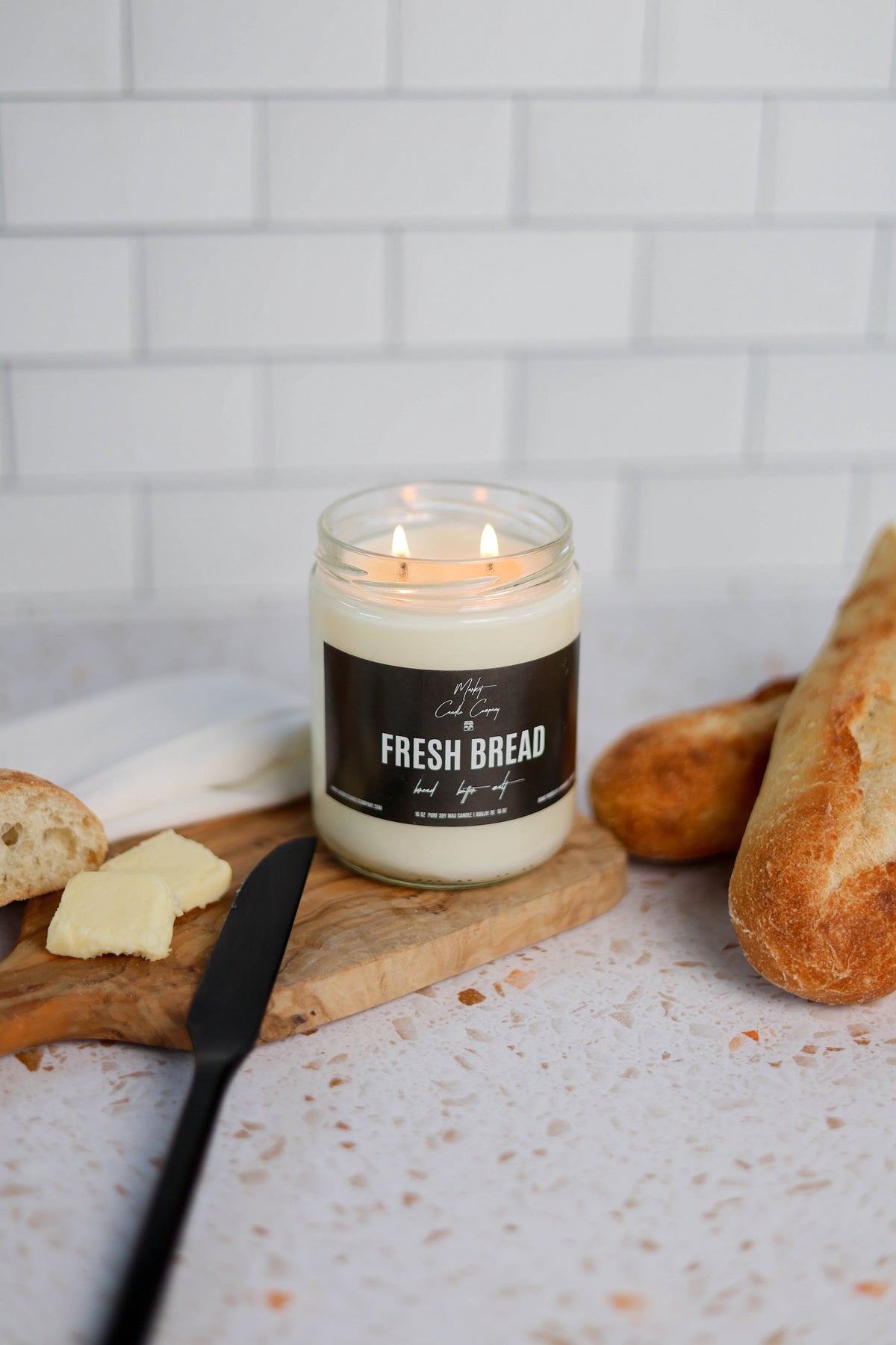 FRESH BREAD SOY WAX CANDLE