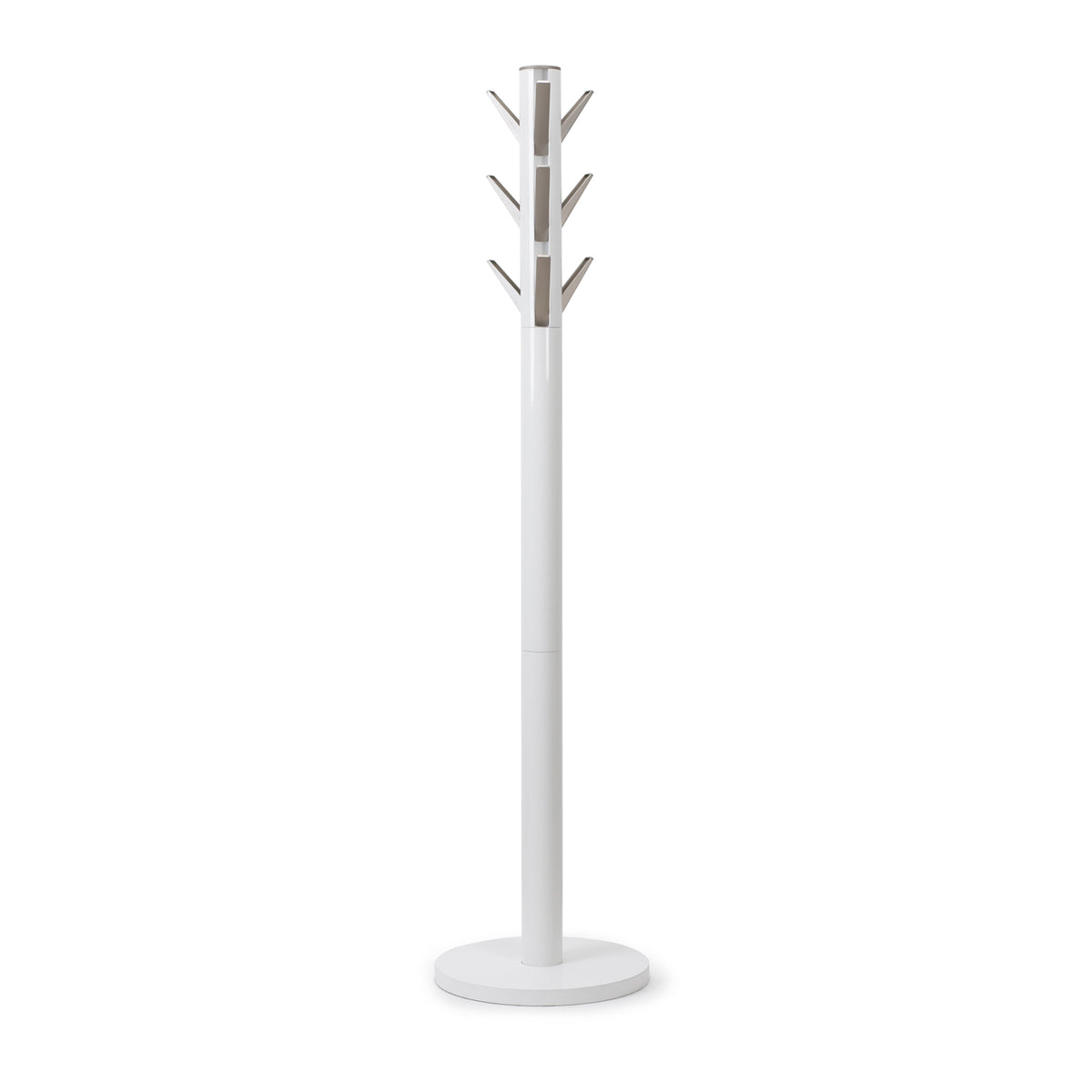 Flapper Wooden Coat Rack- White