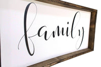 Family Wood Sign