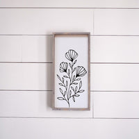 Flower Bouquet Wood Sign