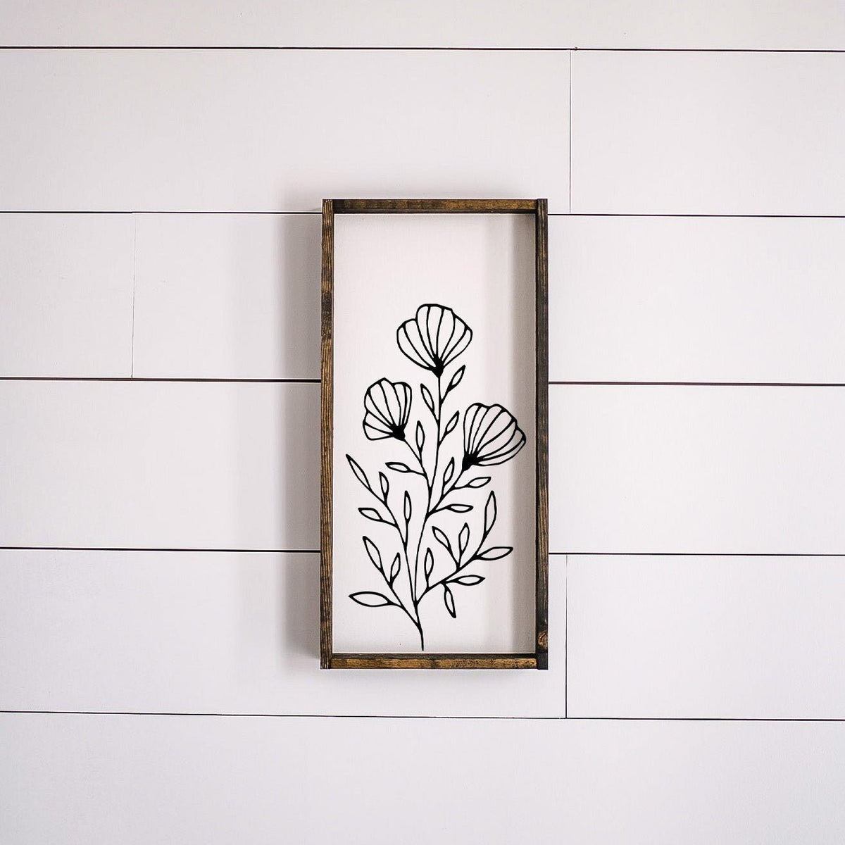 Flower Bouquet Wood Sign