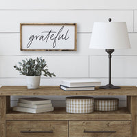 Panneau en bois « Grateful » (petit)